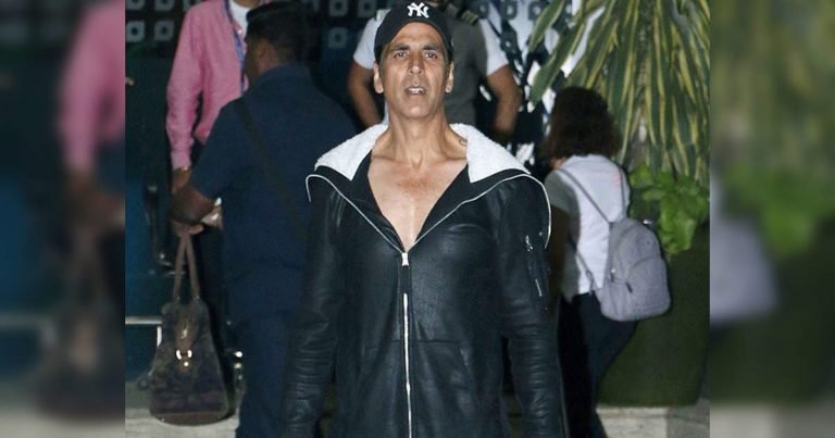 akshay kumar leather bodysuit: lifestyle akshay kumar spotted in leather boy suit on airport