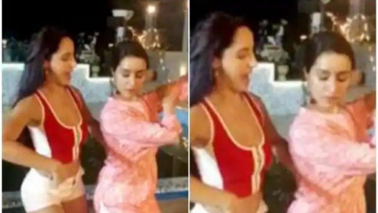 Shraddha Kapoor And Nora Fatehi Funny Dance On The Set Of Street Dancer 3 Videos Viral On Social Media Instagram | श्रद्धा और नोरा ने किया मजेदार डांस, आपके चेहरे पर आ जाएगी मुस्कान