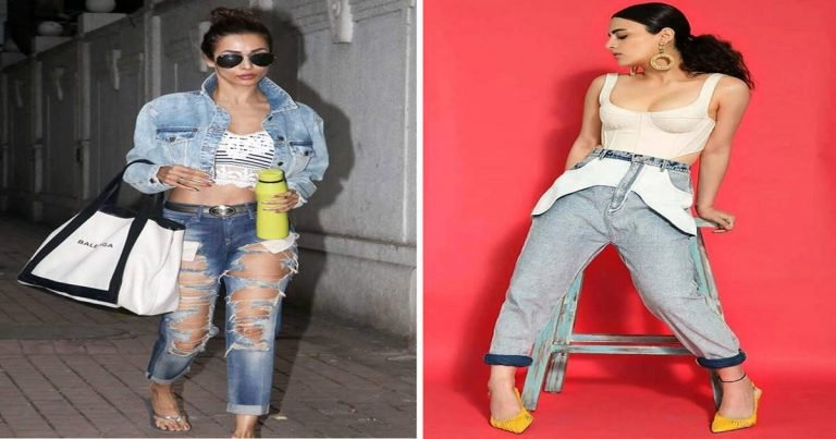 actresses fashion fail: lifestyle actresses denim jeans looks which will leave you confused