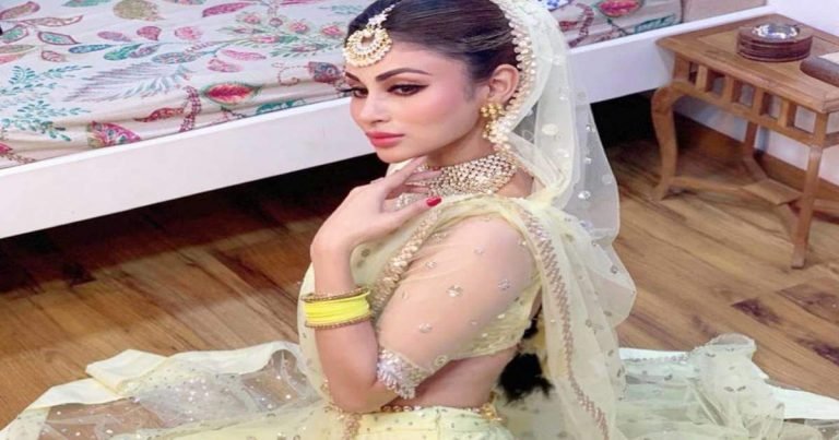 mouni roy: mouni roy looks gorgeous in bridal lehenga