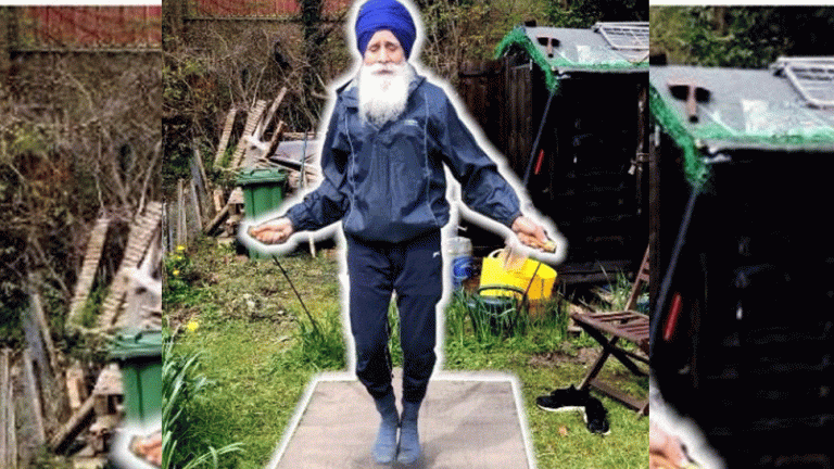 73-year-old Indian origin man skips to raise money to combat COVID-19 crisis | COVID-19 संकट के लिए पैसे जुटाने के लिए एक बुजुर्ग की हिम्मत को सलाम