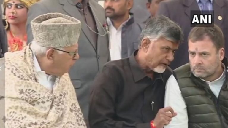 Andhra Pradesh Cm Chandra Babu Naidu Sits On A Day Long Fast In Delhi Demand Special Status Category Mk | चंद्रबाबू नायडू से मिले राहुल गांधी, कहा- PM जहां जाते हैं झूठ बोलते हैं