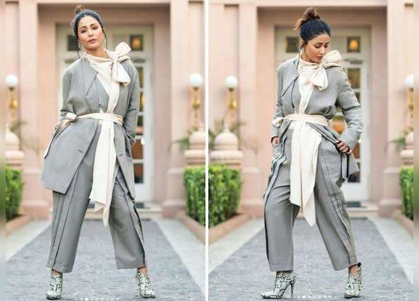 ड्रेस को हिना के शरीर से बांधा है?