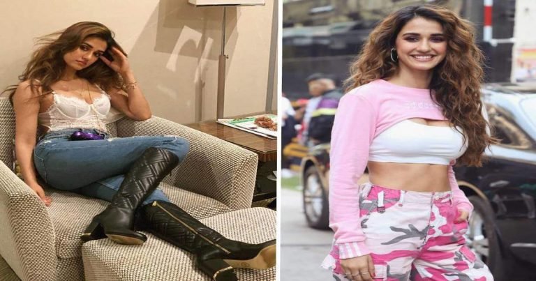 disha patani: जब दिशा पटानी के स्टाइलिंग अवतार को देखकर हम सोच में पड़ गए कि सर्दी है या गर्मी – disha patani high-waisted ripped denims and boots for which season