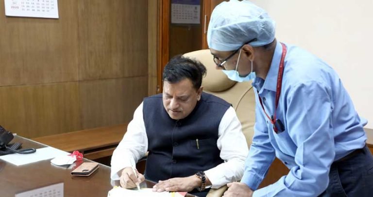मंत्री श्री अरविन्द भदौरिया ने कार्यभार ग्रहण किया