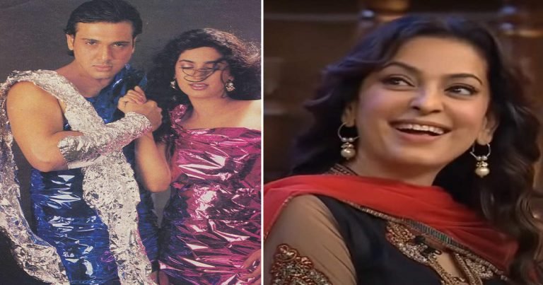 govinda juhi chawla funny clothes: गोविंदा और जूही चावला ने फोटोशूट में पहने थे चमकीली पन्नी से बने कपड़े, तस्वीरें देख रोक नहीं पाएंगे हंसी – govinda and juhi chawla clothing style for a photoshoot will leave you in splits
