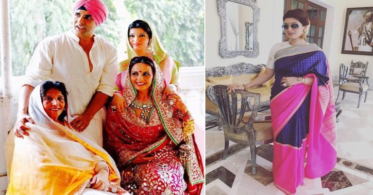 twinkle khanna sister in law saree: करीना के भाई के रिसेप्शन के लिए ट्विंकल खन्ना ने ननद से ‘उधार’ में ली थी सिल्क की साड़ी – twinkle khanna had worn her sister in law saree in kareena kapoor cousin armaan jain wedding