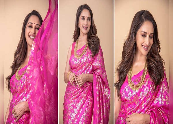 ब्राइट कलर हैं माधुरी को पसंद