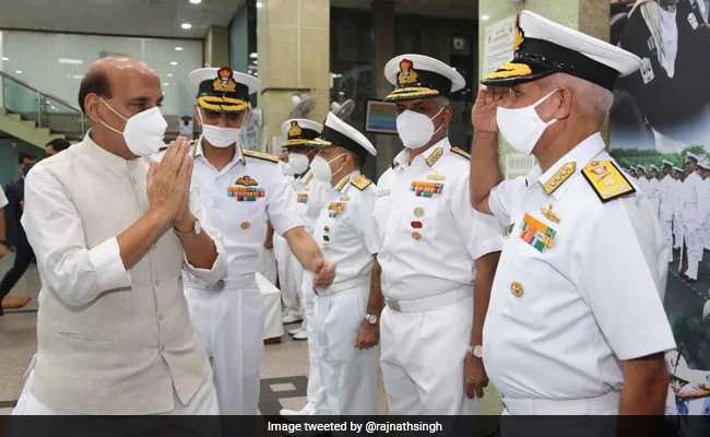 Rajnath singh applaud Indian Navy for role in protecting maritime interests of nation – रक्षा राजनाथ सिंह बोले- किसी भी चुनौती का जवाब देने का माद्दा रखती है इंडियन नेवी