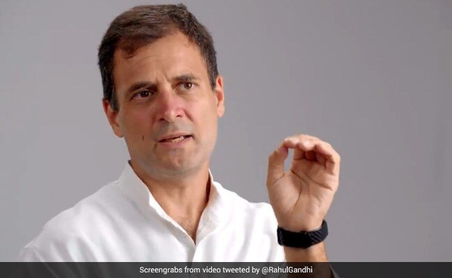 VIDEO में मोदी सरकार पर जमकर बरसे राहुल गांधी, बोले- GDP में गिरावट की बड़ी वजह 'गब्बर सिंह टैक्स'