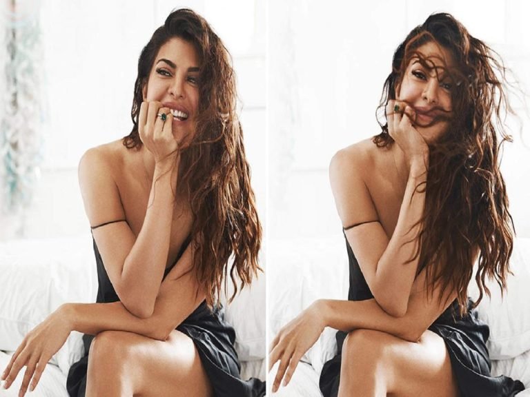 Jacqueline Fernandez slip dress: उह लाला! स्लिप ड्रेस में जैकलीन फर्नांडिस, कातिल अदाओं से नजरें हटाना हो गया मुश्किल – jacqueline fernandez left her fans speechless with her gorgeous look in black slip on dress look