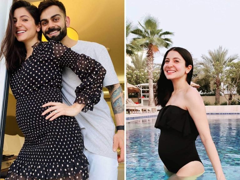 Anushka sharma baby bump: पानी के बीचों-बीच अनुष्का शर्मा ने फ्लॉन्ट किया अपना बेबी बंप, स्टाइलिश मोनोकिनी में उड़ाए होश – anushka sharma flaunts her pregnancy glow in black monokini