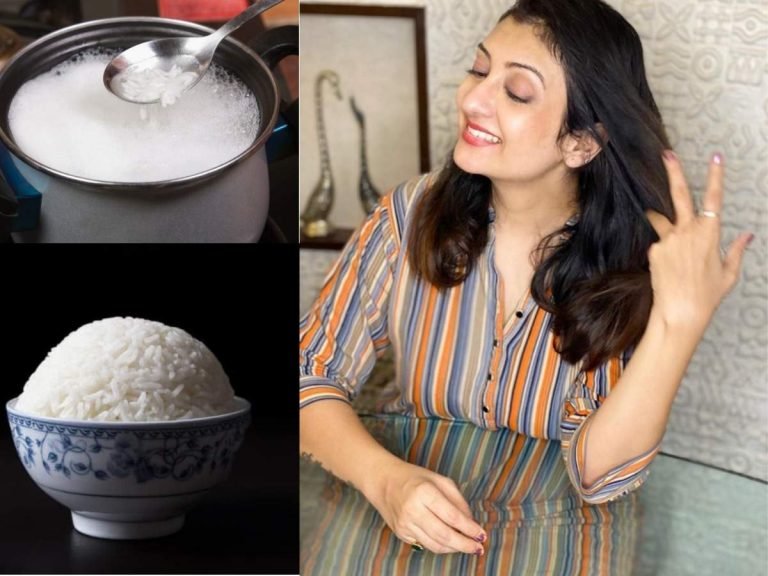 rice water conditioner for shiny hair: Hair Care Tips: जूही परमार की तरह आप भी बनाएं चावल के पानी से कंडीशनर, बाल में आएगी नई जान – try out juhi parmar secret rice water conditioner recipe for hairgrowth and shiny hair