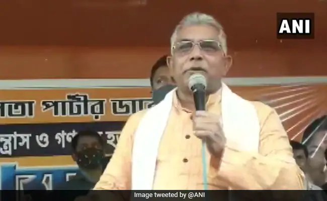 रैली में बोले बंगाल BJP अध्यक्ष दिलीप घोष - कोरोना खत्म है, लेकिन ममता दीदी लॉकडाउन लगा रही हैं, ताकि...