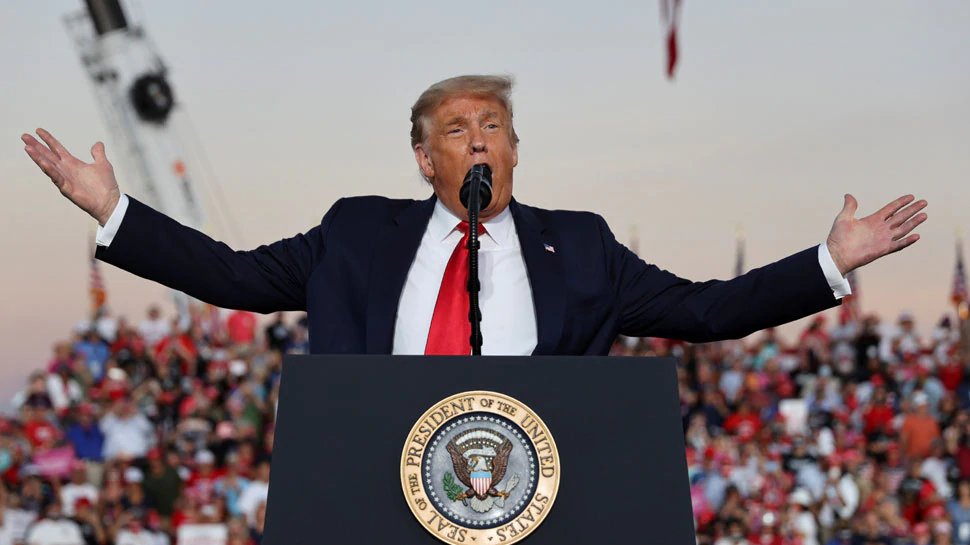 US President Election 2020 Donald Trump Started campaign after negative Coronavirus report | ट्रंप की कोरोना रिपोर्ट आई नेगेटिव, फिर से चुनाव प्रचार में उतरे, डॉक्टर बोले