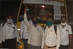नरसिंहपुर जिले से 828 श्रमिक पहुँचे अपने घर