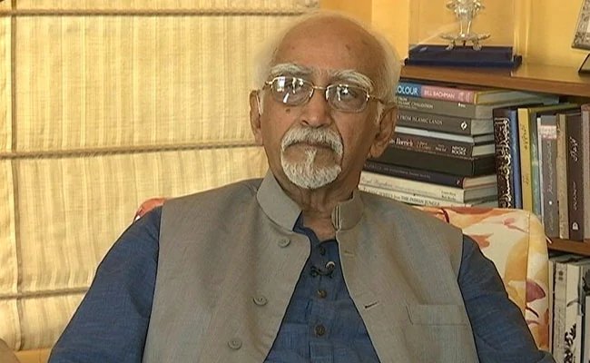 हामिद अंसारी ने कहा,