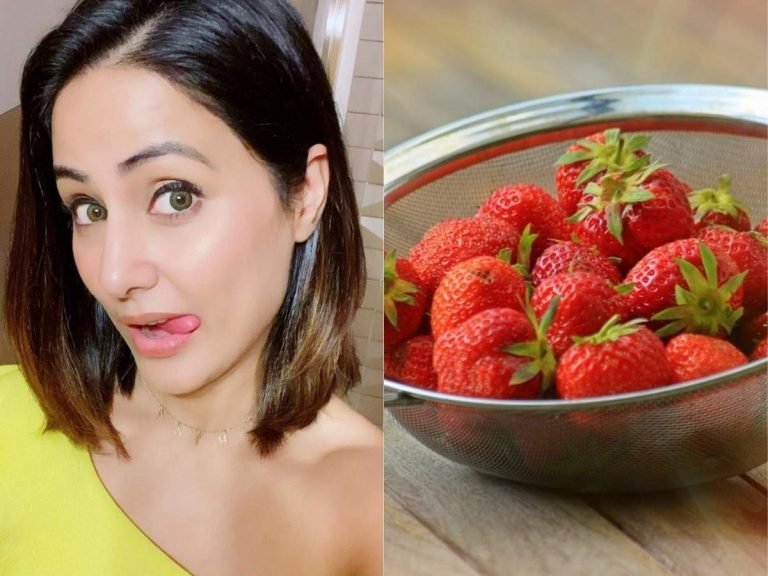 hina khan glowing skin: हिना खान ने खुद ही खोल दिया राज, स्‍ट्रॉबेरी face pack लगाकर हो जाते हैं गुलाबी गाल – hina khan diy strawberry face pack is perfect for glowing skin