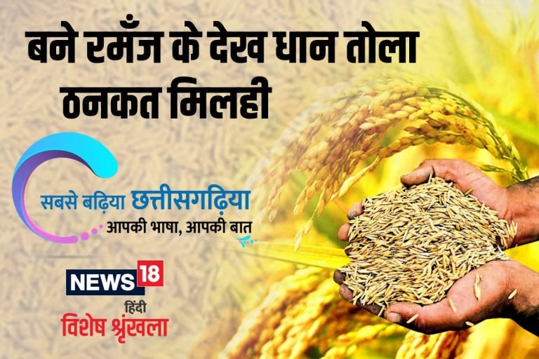 छत्तीसगढ़ी विशेष – बने रमँज के देख धान तोला ठनकत मिलही