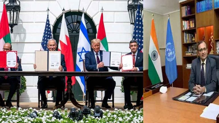 unsc latest update, india welcomes abraham accords, lauds role of arab league | इजरायल, UAE और बहरीन के बीच हुआ Abraham Accords, UNSC में भारत ने की तारीफ