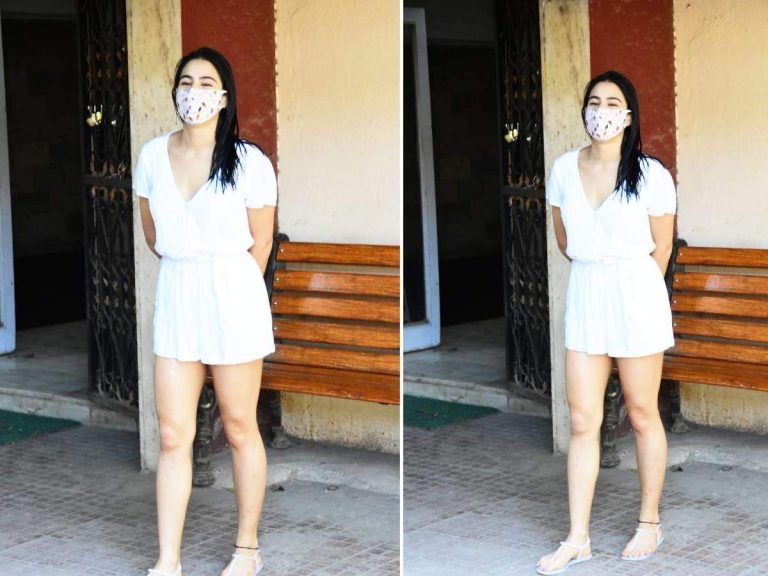 Sara Ali Khan Looks Stylish In White Romper And Wet Hairs : शॉर्ट ड्रेस और गीले बालों में सारा अली खान को देख छूट गए पसीने, कैमरे के सामने टोन्ड लेग्स ने मचाया बवाल