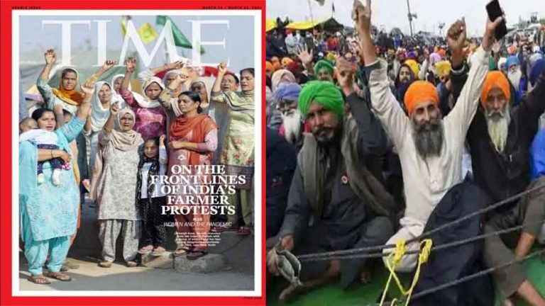 time magazine cover women in farmers protest farm laws | TIME मैगजीन ने अपने कवर पर किसान आंदोलन में शामिल महिलाओं को दी जगह, लिखी ये बात