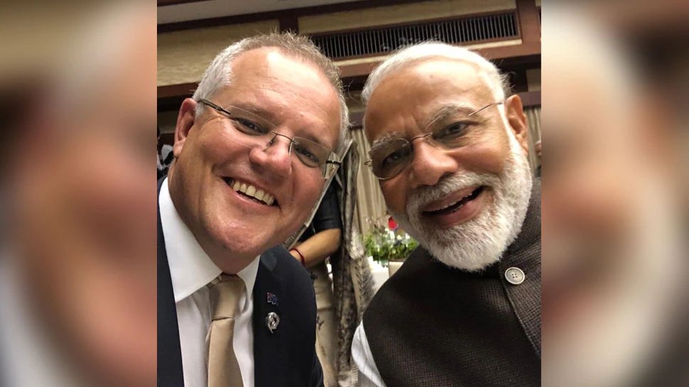 Australia PM Scott Morrison congratulates PM Narendra Modi on Holi, written message in Hindi | ऑस्ट्रेलिया के प्रधानमंत्री Scott Morrison ने पीएम Narendra Modi को दी बधाई, हिंदी में लिखा- होली की शुभकामनाएं