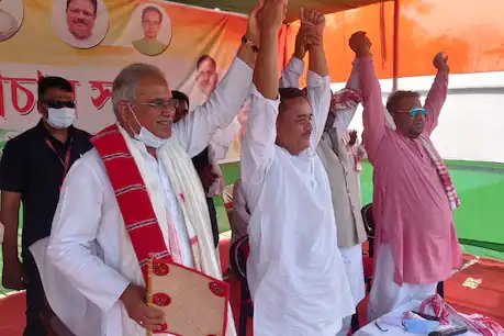 छत्तीसगढ़ के मुख्यमंत्री भूपेश बघेल असम में कांग्रेस प्रत्याशियों के समर्थन में चुनाव प्रचार कर रहे हैं.