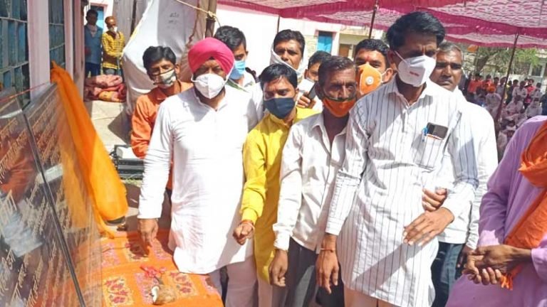 श्री डंग ने किया नल-जल योजना और खेल मैदानों का भूमि-पूजन