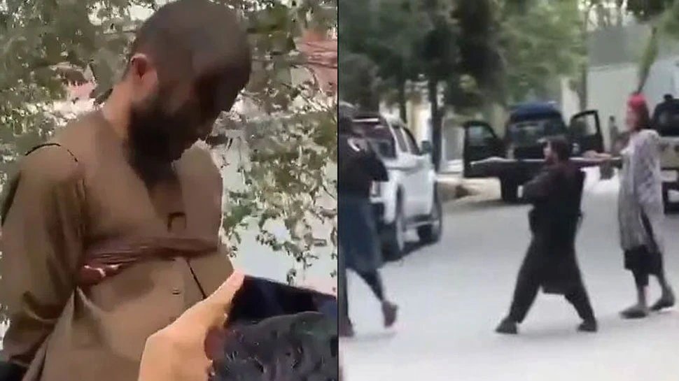 Afghanistan Taliban covered alleged thief in tar and parade him in kabul sharia law | Afghanistan: Taliban का लोगों के साथ क्रूरता का सिलसिला शुरू, शख्स के मुंह पर डामर डालकर किया ऐसा