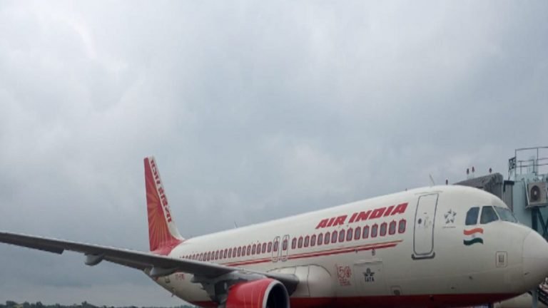Raipur news bird hit in air india flight179 passengers including union minister narrowly scape mpsg