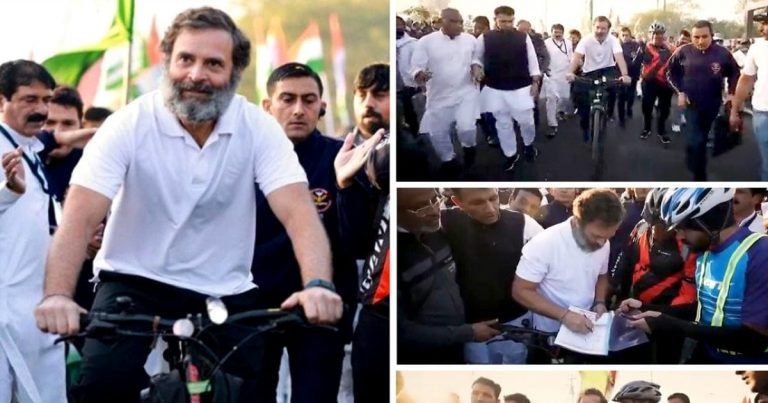 Bharat Jodo Yatra : इंदौर की सफाई देखकर राहुल गांधी हुए खुश, सफाईकर्मियों और जनता को बधाई दी