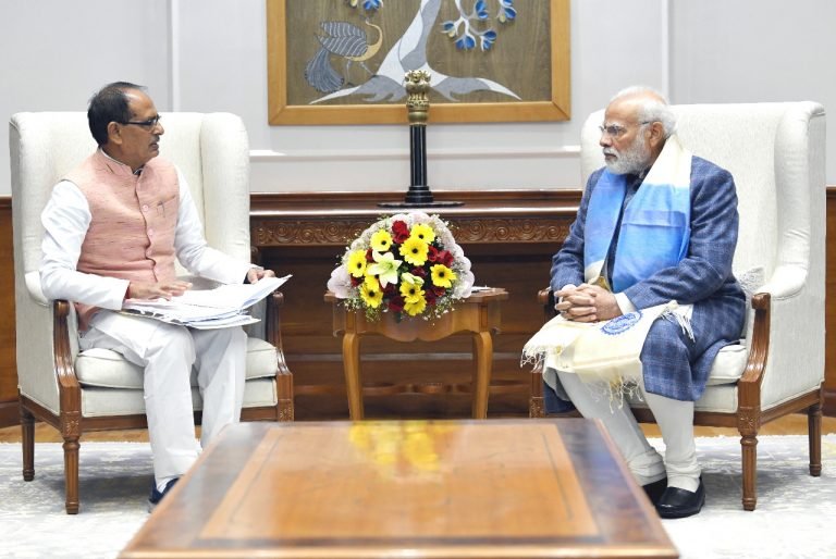 प्रधानमंत्री नरेंद्र मोदी से मुख्यमंत्री शिवराज सिंह चौहान ने नई दिल्ली में की भेंट