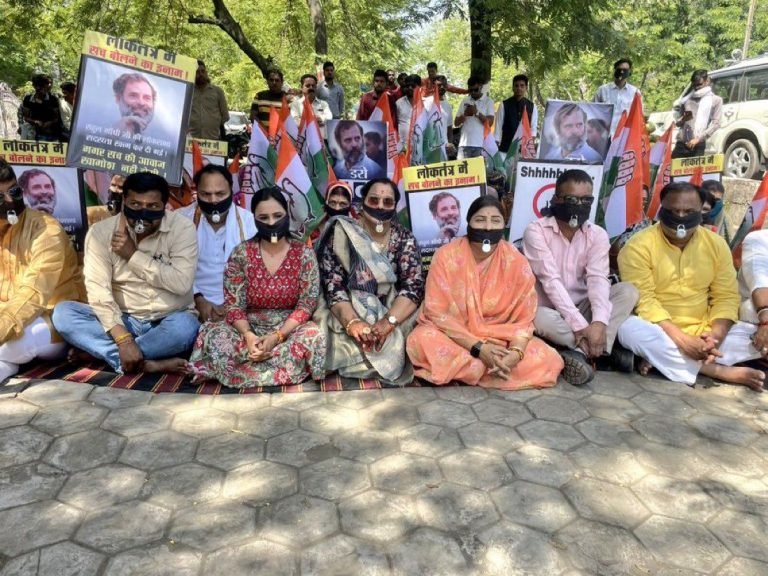 राहुल गांधी की सदस्यता गंवाने पर पूरे एमपी में विरोध, सीएम शिवराज बोले- राहुल खुद एक समस्या हैं