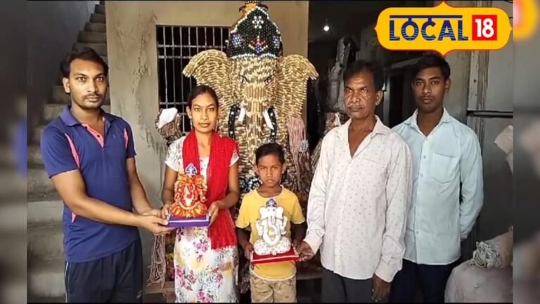 Ganesh Chaturthi 2023 : गिल्ली डंडा और बाटी से बनाई गणेश जी की मूर्ति, देखें वीडियो