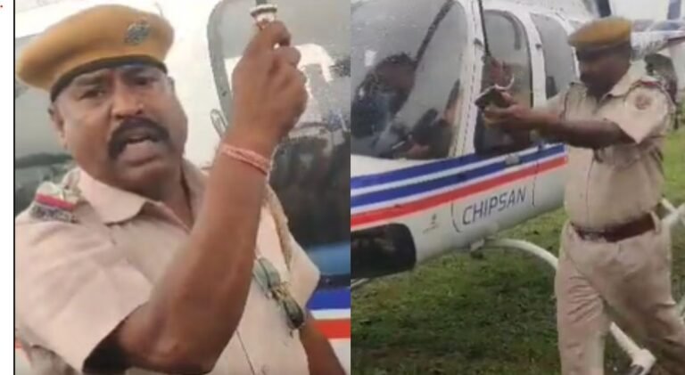 जब एक पुलिस जवान ने निभाई पत्रकार की भूमिका, करने लगे लाइव रिपोर्टिंग