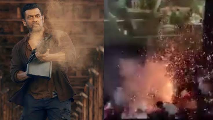 Firecrackers Burst In The Cinema Hall During The Show Of Tiger 3