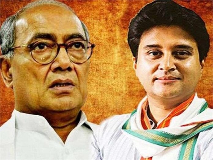 Digvijay Singh and Jyotiraditya Scindia