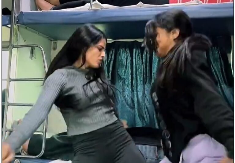 Girl Made Reel in Indian Rail