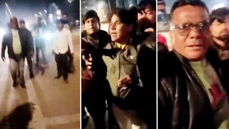 BJP नेताओं की गुंडई का Video Viral, पुलिसकर्मियों को भद्दी-भद्दी गालियां – bjp worker abuse against policemen video viral Aligarh uttar pradesh lclar
