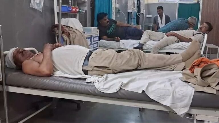 बस दुर्घटना में 21जवान हुए घायल,चुनाव ड्यूटी कर लौट रहे जवान।