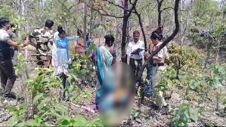 नवविवाहिता का जंगल से फांसी पर लटका शव बरामद।
