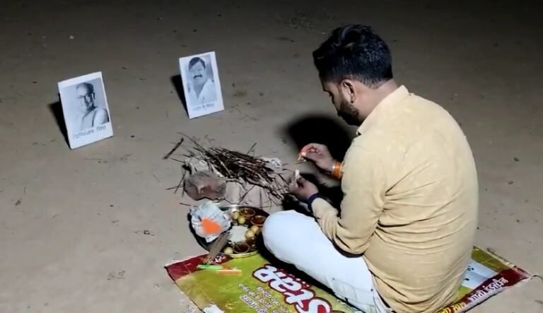 जीत के लिए शमशान में तंत्र साधना।