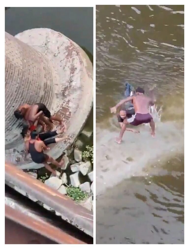 प्रेमी जोड़ा सुसाइड के लिए नदी में कूंदा..!