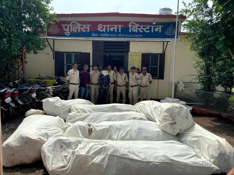 गांजे की खेती का पुलिस ने किया पर्दाफाश