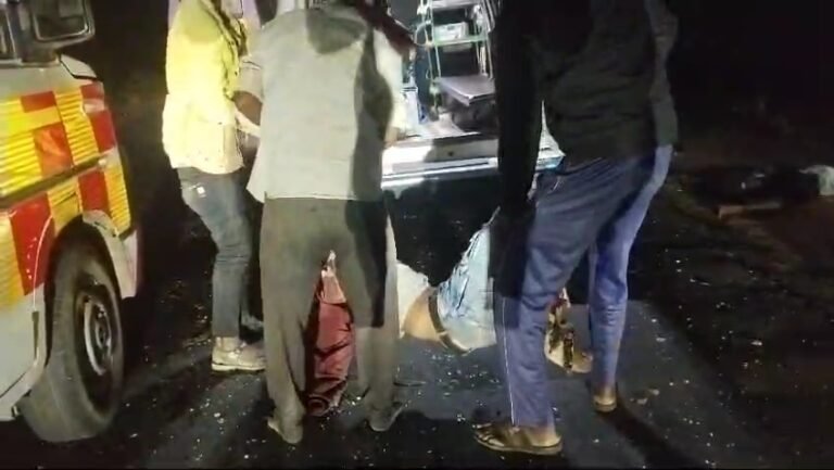 बैतूल में देर रात भीषण सड़क हादसा,बाइक सवार तीन युवकों की मौत।