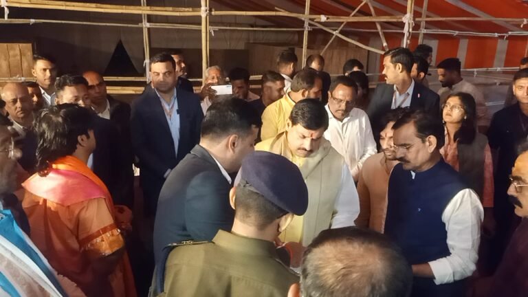 प्रदेश के मुख्यमंत्री डॉ. मोहन यादव का खजुराहो एयरपोर्ट पर आगमन पर हुआ भव्य स्वागत