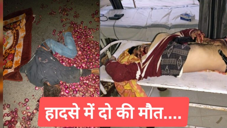 लोडिंग पिकअप वाहन को अज्ञात वाहन ने  मारी टक्कर हादसे में दो की मौत