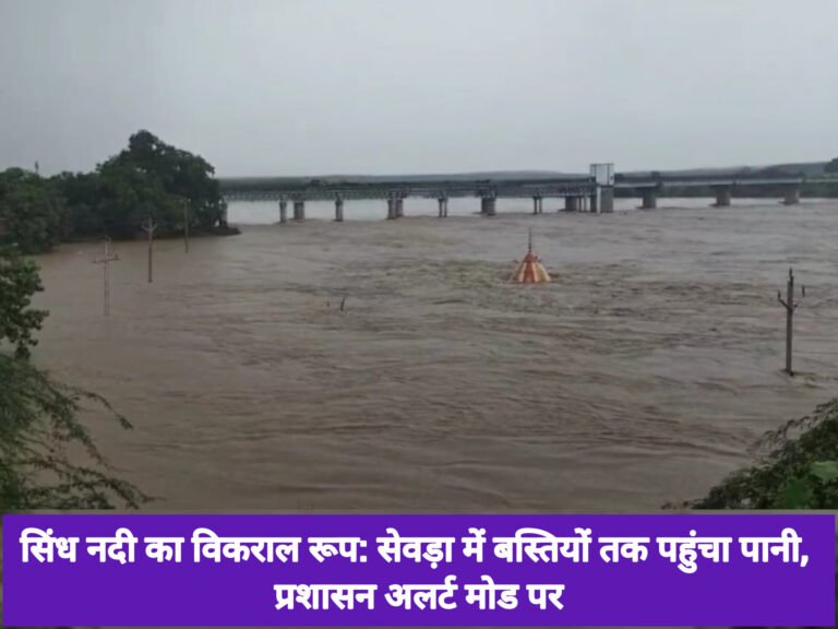 सिंध नदी का विकराल रूप: सेवड़ा में बस्तियों तक पहुंचा पानी, प्रशासन अलर्ट मोड पर