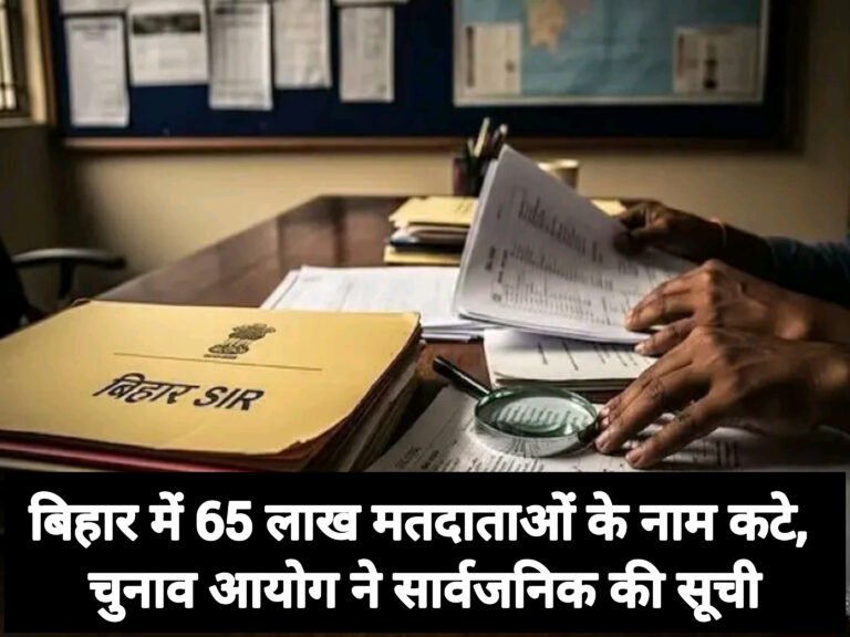 बिहार में 65 लाख मतदाताओं के नाम कटे, चुनाव आयोग ने सार्वजनिक की सूची